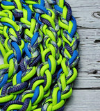 Aquatica, Neon Green & Blue Lead Rope