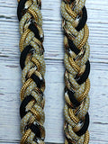 S'Mores, Black, Tan & Silver Diamonds Basic Reins