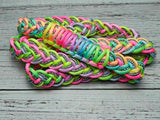 Pastel Rainbow & Clear BLING Neck Rope