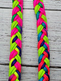 7.75 Foot Neon Rainbow Adjustable Reins