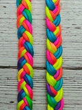 Neon Rainbow Adjustable Riding Reins