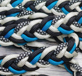 Silver Diamond, Turquoise, Black & White Neck Rope