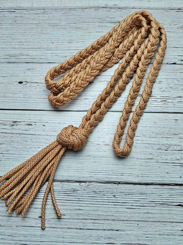 Mustard Diamonds Fringe Neck Rope