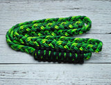 Gecko, Green with Black X & Mint Neck Rope
