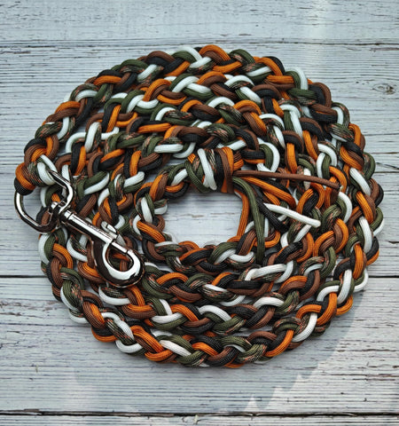 OD Green, Orange, Black, Brown & White Lead Rope