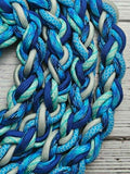 Caleb's Original:  "Blue Collaboration" Lead Rope