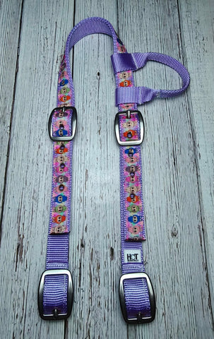 Lilac Telly Tubbies One Ear Horse Headstall