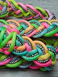 Pastel Rainbow & Clear BLING Neck Rope