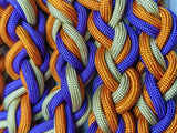 Purple, Tan & International Orange Lead Rope