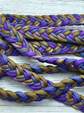 Napa Valley, Acid Purple & Tan Neck Rope
