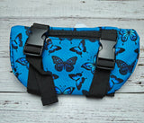 Blue Butterflies Saddle Pouch