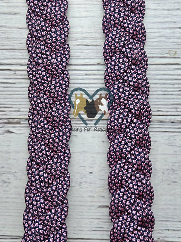 Rose Pink Diamonds Adjustable Reins