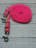 Orchid Ombre & Hot Pink Adjustable Riding Reins