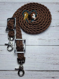 6 foot Walnut Adjustable Riding Reins