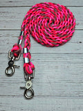 Valentine, Rose Pink Diamonds & Burgundy Basic Reins