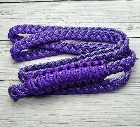 Acid Purple & Sliver Diamonds Neck Rope