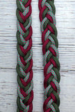Burgundy Diamonds, Dark Green & Burgundy Basic Reins