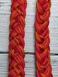 Sunburst, Orange & Red Adjustable Reins