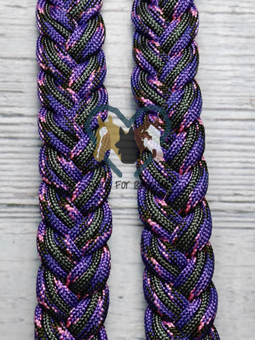 Napa Valley with Pink, Charcoal & Acid Purple Adjustable Reins