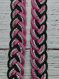 BLING, Pink & Black Adjustable Reins