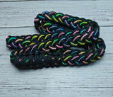 Black with Rainbow BLING Neck Rope