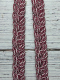 Burgundy with Rose Pink Accent Basic Reins
