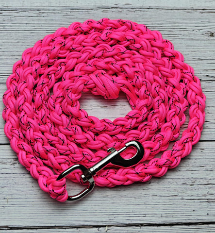 Hot Pink with Black X Lead Rope