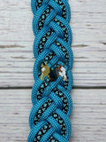 Neon Turquoise & Diamonds Wither Strap