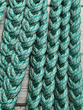 Silver & Turquoise Stripe Neck Rope
