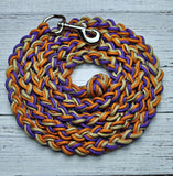 Purple, Tan & International Orange Lead Rope