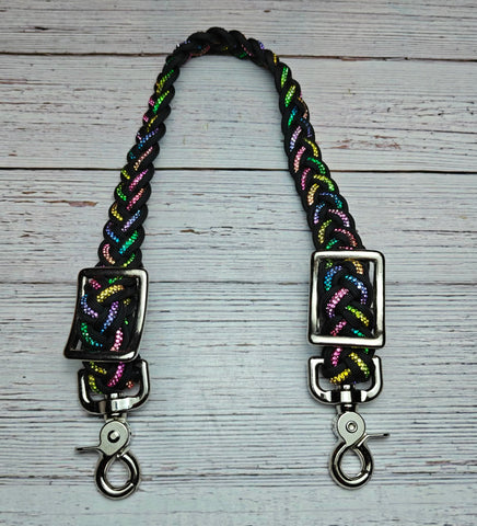 Black with Rainbow BLING Wither Strap