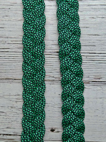 Green Diamonds Adjustable Reins