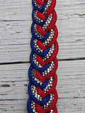 Red, White & BLING Wither Strap