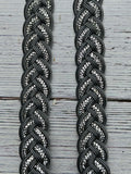 BLING, Gray with Black Stripe Adjustable Reins