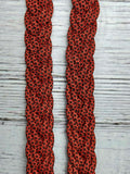 Rust with Black Diamonds Basic Reins