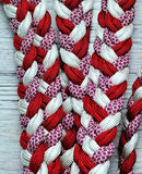 Red, Red Diamonds & White Neck Rope