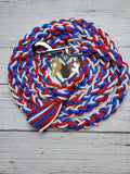 Patriotic Red, White & Blue Lead Rope
