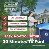 Coleman Steel Pro 12 ft. x 33 in. Above Ground Pool Raffle