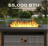 43" Rattan Propane Fire Pit RAFFLE