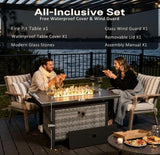 43" Rattan Propane Fire Pit RAFFLE