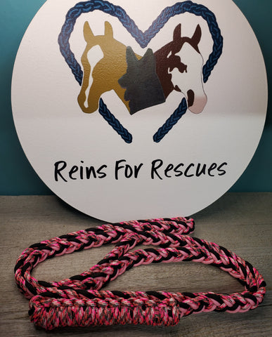 Pink, Black and Strawberry Love Neck Rope