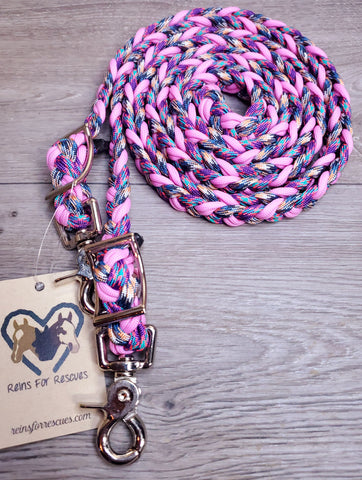 Pink and Purple Passion Adjustable Reins