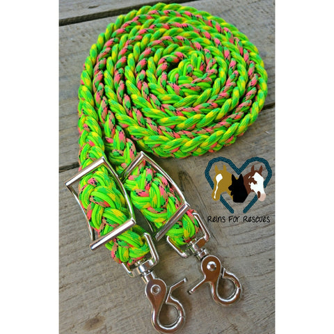 Lime, Watermelon and Submarine Adjustable Riding Reins