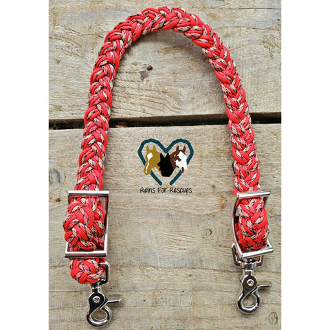 Red and Tan Adjustable Wither Strap