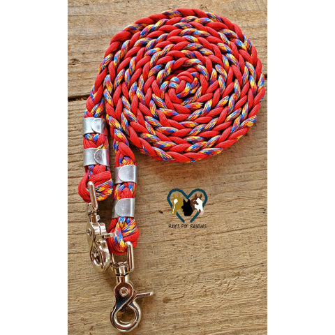 Red and Yellow Patterned Basic Reins