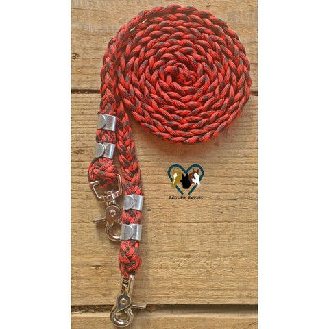 Red and Black Patterned Basic Reins