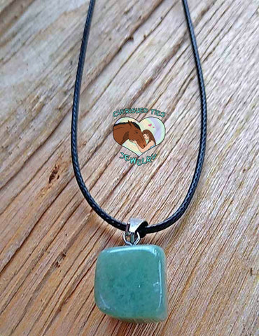Seafoam Gemstone Cord Necklace