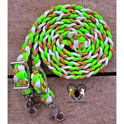 Glow in the Dark and Lime Adjustable Reins