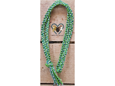 Green and Black Checkered Chaos Fringe Neck Rope