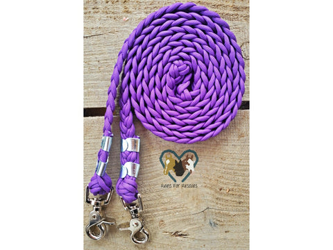 Solid Purple Basic Reins